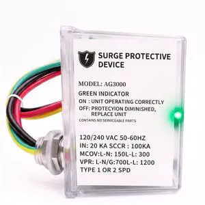 AG3000 HVAC Surge Protector 120/240V, Mini Split & AC Protection Device | with TPMOV Tech, 3-Mode Whole House Protective Device Hardwired for Heat Pump & Condenser, NEMA 4X Watertight, LED Indicator AG3000 HVAC Surge Protector 120/240V, Mini Split & AC Protection Device | with TPMOV Tech, 3-Mode Whole House Protective Device Hardwired for Heat Pump & Condenser, NEMA 4X Watertight, LED Indicator