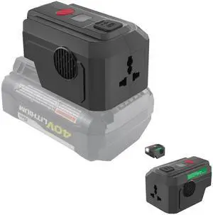 Power Inverter for Ryobi 40V Battery,200W Power Supply Inverter DC 18V to AC 110V, with USB Port & Type C PD3.0 Output Port & LED Lighting Power Inverter for Ryobi 40V Battery,200W Power Supply Inverter DC 18V to AC 110V, with USB Port & Type C PD3.0 Output Port & LED Lighting