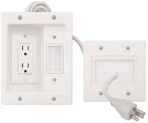in Wall Cable Concealer Kit | Paintable, Cord Management System, TV, Home Theater & Office, Easy DIY Wire Hider Raceway, Power & Low Voltage Cables in Wall Cable Concealer Kit | Paintable, Cord Management System, TV, Home Theater & Office, Easy DIY Wire Hider Raceway, Power & Low Voltage Cables
