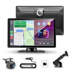 8.9" Wireless Carplay Screen for Apple CarPlay&Android Auto,4K Dash Camera | Car play Screen with 4K Dash Cam/1080P Backup Cam/Voice Control/GPS Navigation/OTA Update/Mirror Link/Bluetooth 5.0/AUX/FM 8.9" Wireless Carplay Screen for Apple CarPlay&Android Auto,4K Dash Camera | Car play Screen with 4K Dash Cam/1080P Backup Cam/Voice Control/GPS Navigation/OTA Update/Mirror Link/Bluetooth 5.0/AUX/FM