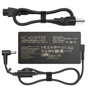 150W AC Charger Fit for Genuine Asus TUF Gaming A15-FA506IH A17-FA706IH FX505GT FX505DT A18-150P1A ASUS ROG G531GT-AL123T XS53 G531GD Zenbook Pro 14 ADP-150CH B 20V 7.5A Laptop Adapter 150W AC Charger Fit for Genuine Asus TUF Gaming A15-FA506IH A17-FA706IH FX505GT FX505DT A18-150P1A ASUS ROG G531GT-AL123T XS53 G531GD Zenbook Pro 14 ADP-150CH B 20V 7.5A Laptop Adapter