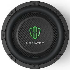 10'' Shallow Mount Car Subwoofer Dual 4 Ohm, 1200W Max 300W RMS High Performance Slim Car Audio Subwoofer, 2.5 Inch High Temperature Voice Coil, FS Lower to 32Hz, Update Version, MB-DS104 10'' Shallow Mount Car Subwoofer Dual 4 Ohm, 1200W Max 300W RMS High Performance Slim Car Audio Subwoofer, 2.5 Inch High Temperature Voice Coil, FS Lower to 32Hz, Update Version, MB-DS104