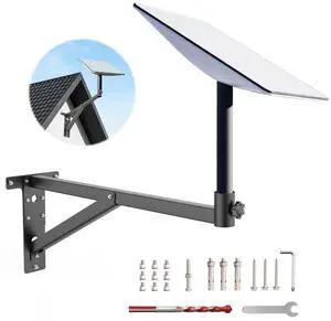 Starlink Mounting Kit for V2,25inch Starlink Wall Mount Compatible Gen2 | Made of Thickened and Durable Steel Materials for Starlink Roof Bracket,Adjustable Range 13-26in Starlink Pole Mount for Gen2 Starlink Mounting Kit for V2,25inch Starlink Wall Mount Compatible Gen2 | Made of Thickened and Durable Steel Materials for Starlink Roof Bracket,Adjustable Range 13-26in Starlink Pole Mount for Gen2