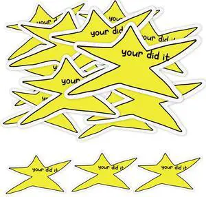 200 Pcs Your Did It Star Meme Sticker Bulk Funny Gold Star Decal Motivation Positive Waterproof Vinyl Die-Cut Sticker for Coworkers Student Gag Graduation Gifts Laptop Bottle Phone Cars 200 Pcs Your Did It Star Meme Sticker Bulk Funny Gold Star Decal Motivation Positive Waterproof Vinyl Die-Cut Sticker for Coworkers Student Gag Graduation Gifts Laptop Bottle Phone Cars