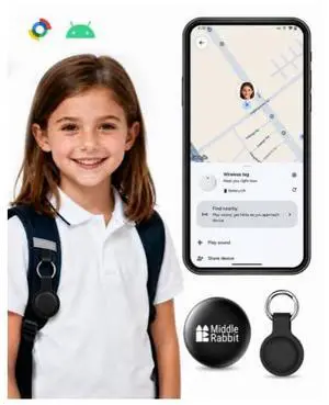 GPS Tracker for Kids & Elderly for Android, Hidden Tracking Device with Silicone Case, Works with Google Find Hub, No Monthly Fee, Child Locator for Backpack, Clothing & School Bag GPS Tracker for Kids & Elderly for Android, Hidden Tracking Device with Silicone Case, Works with Google Find Hub, No Monthly Fee, Child Locator for Backpack, Clothing & School Bag