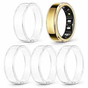 5 Pack Ring Cover Compatible with RingConn Gen 3, Ultra-Thin Anti-Scratch TPU Ring Protector Accessories for Men Women (5Clear, Size 8) 5 Pack Ring Cover Compatible with RingConn Gen 3, Ultra-Thin Anti-Scratch TPU Ring Protector Accessories for Men Women (5Clear, Size 8)