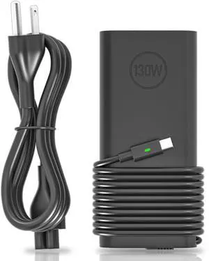 130W USB-C Laptop Charger fit for Dell Precision Latitude XPS 15 17 Series | 20V 6.5A Type-C Adapter for Dell 9520 9530 9720 9730 3470 3480 3490 3541 3551 5401 5411 5421 5431 5501 5511 5520 5521 5531 130W USB-C Laptop Charger fit for Dell Precision Latitude XPS 15 17 Series | 20V 6.5A Type-C Adapter for Dell 9520 9530 9720 9730 3470 3480 3490 3541 3551 5401 5411 5421 5431 5501 5511 5520 5521 5531