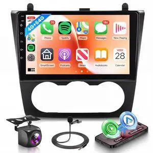 Android Car Stereo for Nissan Altima 2008-2012 with Wireless CarPlay Android Auto, 4Core 4G+64G 9 Inch Touchscreen Car Radio Mirror Link GPS Navigation WiFi Bluetooth FM RDS EQ SWC Android Car Stereo for Nissan Altima 2008-2012 with Wireless CarPlay Android Auto, 4Core 4G+64G 9 Inch Touchscreen Car Radio Mirror Link GPS Navigation WiFi Bluetooth FM RDS EQ SWC