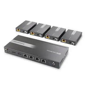 1x 4 4K HDMI Extender Splitter, HDMI Extender Over Ethernet | 4K@60Hz to 164ft / 4K@30Hz to 196ft, HDMI over Ethernet, Wall Mount, Local Monitor Loop-Out 1x 4 4K HDMI Extender Splitter, HDMI Extender Over Ethernet | 4K@60Hz to 164ft / 4K@30Hz to 196ft, HDMI over Ethernet, Wall Mount, Local Monitor Loop-Out