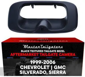 Black Tailgate Bezel with Backup Camera Replacement for Chevrolet Silverado/GMC Sierra (1999-2006) | IP68 Waterproof | Parking Grid Lines Available | Easy to Install Black Tailgate Bezel with Backup Camera Replacement for Chevrolet Silverado/GMC Sierra (1999-2006) | IP68 Waterproof | Parking Grid Lines Available | Easy to Install