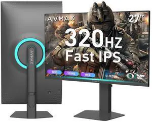 27 Inch Gaming Monitor 320Hz/300Hz/240Hz,QHD2560X1440 Fast IPS,Adaptive FreeSync,90% DCI-P3,HDR400 Support,ErgoStand 2XDP1.4&2XHDMI2.1,P273B 27 Inch Gaming Monitor 320Hz/300Hz/240Hz,QHD2560X1440 Fast IPS,Adaptive FreeSync,90% DCI-P3,HDR400 Support,ErgoStand 2XDP1.4&2XHDMI2.1,P273B
