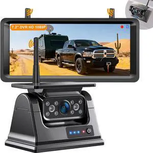 Wireless Backup Camera Magnetic Solar with 7.2" 2-Split Portable Monitor 1-Min Easy Install No Wiring/Drilling Rechargeable No Delay for Car RV Bus Pickup Truck Trailer Camper 5th Wheels Hitch Towing Wireless Backup Camera Magnetic Solar with 7.2" 2-Split Portable Monitor 1-Min Easy Install No Wiring/Drilling Rechargeable No Delay for Car RV Bus Pickup Truck Trailer Camper 5th Wheels Hitch Towing