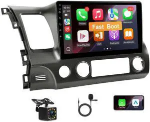10.1'' Linux Car Stereo for Honda Civic 2006 2007 2008 2009 2010 2011, Fast Boot Radio for Civic with Wireless Carplay Android Auto Backup Camera SWC FM Bluetooth 10.1'' Linux Car Stereo for Honda Civic 2006 2007 2008 2009 2010 2011, Fast Boot Radio for Civic with Wireless Carplay Android Auto Backup Camera SWC FM Bluetooth