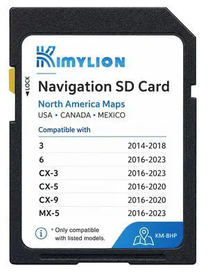 Navigation SD Card BHP166EZ1U for Mazda, Offline Maps with HUD Support | Fits Mazda 3 2014-2018, Mazda 6/CX-3/MX-5 2016-2023 and CX-5/CX-9 2016-2020; USA/CAN/MEX, Plug & Play Navigation SD Card BHP166EZ1U for Mazda, Offline Maps with HUD Support | Fits Mazda 3 2014-2018, Mazda 6/CX-3/MX-5 2016-2023 and CX-5/CX-9 2016-2020; USA/CAN/MEX, Plug & Play