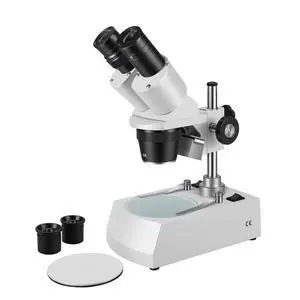 Stereo Microscope,Binocular Microscope, WF10x and WF20x Eyepieces, 10X-80X Magnification, Upper and Lower LED Light Source, Pillar Stand,120V Power Supply and Lithium Battery Stereo Microscope,Binocular Microscope, WF10x and WF20x Eyepieces, 10X-80X Magnification, Upper and Lower LED Light Source, Pillar Stand,120V Power Supply and Lithium Battery