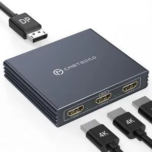 DisplayPort to HDMI Splitter for Multi Monitor Adapter 4K@60Hz DisplayPort Splitter 1 in 3 Out for 3 Monitor HDMI Support Extended Mode on Windows for DP 1.4 Input Devices Only DisplayPort to HDMI Splitter for Multi Monitor Adapter 4K@60Hz DisplayPort Splitter 1 in 3 Out for 3 Monitor HDMI Support Extended Mode on Windows for DP 1.4 Input Devices Only
