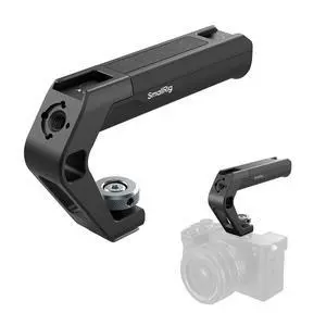 Lightweight Cold Shoe Top Handle, Tiny Camera Top Grip Only 113g, Handgrip with Locating Hole for ARRI and Two Cold Shoe Mounts, for Camera and Camera Cage - 5976 Lightweight Cold Shoe Top Handle, Tiny Camera Top Grip Only 113g, Handgrip with Locating Hole for ARRI and Two Cold Shoe Mounts, for Camera and Camera Cage - 5976