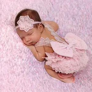 Newborn Photography Outfits Girl Newborn Photography Props Lace Romper Baby Photo Shoot Outfits Girls Photo Props (Strap Style - Pink) Newborn Photography Outfits Girl Newborn Photography Props Lace Romper Baby Photo Shoot Outfits Girls Photo Props (Strap Style - Pink)