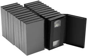 20 Pack VHS Tape Protector Case Standard Black VHS Cases | VHS Album Case with Outer Clear Sleeve, VHS Cassette Tape Storage Box Protective Sleeve for VHS Cassette Original Box 20 Pack VHS Tape Protector Case Standard Black VHS Cases | VHS Album Case with Outer Clear Sleeve, VHS Cassette Tape Storage Box Protective Sleeve for VHS Cassette Original Box