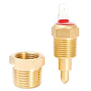 Fan Temperature Switch 200°F On 185°F Off, 3/8" NPT Thread | Electric Engine Cooling Fan Thermostat Temp Sensor Switch for Fans 10" 12" 14" 16" Fan Temperature Switch 200°F On 185°F Off, 3/8" NPT Thread | Electric Engine Cooling Fan Thermostat Temp Sensor Switch for Fans 10" 12" 14" 16"