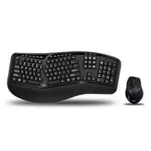 WKB-1500GB Wireless Ergonomic Keyboard and Laser Mouse, Black | Desktop, Split Keys Design, Palm Rest for Comfort, Long Battery Life, Nano Receiver, Compatible for PC & Windows WKB-1500GB Wireless Ergonomic Keyboard and Laser Mouse, Black | Desktop, Split Keys Design, Palm Rest for Comfort, Long Battery Life, Nano Receiver, Compatible for PC & Windows