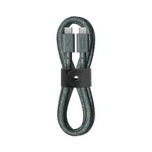 Type-C Belt Cable - 4ft Ultra-Strong USB-C to USB-C Charging Cable for iPhone 17/17 Pro/17e, iPhone Air, iPad Pro/Air (M4), MacBook Air (M5), Galaxy S26/S25, Flip/Fold 7 (Slate Green) Type-C Belt Cable - 4ft Ultra-Strong USB-C to USB-C Charging Cable for iPhone 17/17 Pro/17e, iPhone Air, iPad Pro/Air (M4), MacBook Air (M5), Galaxy S26/S25, Flip/Fold 7 (Slate Green)