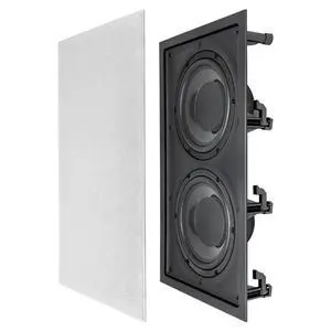 Nero IWSDUAL8 in Wall 300W Subwoofer Dual 8" Graphite Cones Magnetic Grill Nero IWSDUAL8 in Wall 300W Subwoofer Dual 8" Graphite Cones Magnetic Grill