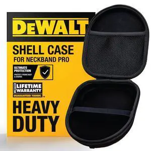 Heavy Duty Protective Headphone Case for Neckband Earbuds | Lightweight w/EVA Earphone Hard Shell Case, Headset Travel Carry Shockproof, Water-Resistant, Soft Interior & Accessory Heavy Duty Protective Headphone Case for Neckband Earbuds | Lightweight w/EVA Earphone Hard Shell Case, Headset Travel Carry Shockproof, Water-Resistant, Soft Interior & Accessory