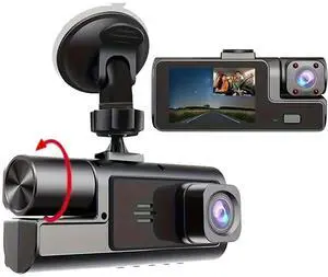 Dash Camera with 170° Wide Angle Vehicle Cam, 1080P HD Car Front and Rear Inside Dashcam Car Video Recorder, Night Vision, Loop Recording, G-Sensor, 24H Parking Monitor (SD Card NOT Included) Dash Camera with 170° Wide Angle Vehicle Cam, 1080P HD Car Front and Rear Inside Dashcam Car Video Recorder, Night Vision, Loop Recording, G-Sensor, 24H Parking Monitor (SD Card NOT Included)