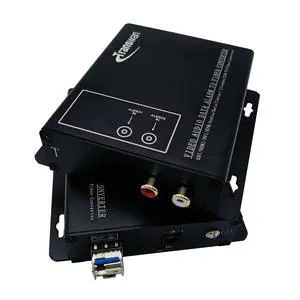 2 Ch RCA Audio Over Optic Fiber Extender with 1 x LC SFP Module, 20 Km Over SMF or 2km Over MMF, Supports 24 & 16-Bit Digitally Encoded Analog Audio 2 Ch RCA Audio Over Optic Fiber Extender with 1 x LC SFP Module, 20 Km Over SMF or 2km Over MMF, Supports 24 & 16-Bit Digitally Encoded Analog Audio