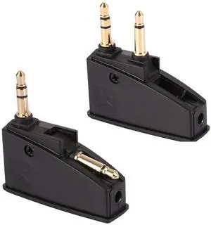 2PCS Airplane Headphone Adapter - 3.5mm Jack for Bose 700 QC 2/3 QC45/35 QC35ii QC15/25/20 NC700 SoundLink SoundLinkII AE2/2i/2W & More - Compatible with Most in-Flight Entertainment Systems 2PCS Airplane Headphone Adapter - 3.5mm Jack for Bose 700 QC 2/3 QC45/35 QC35ii QC15/25/20 NC700 SoundLink SoundLinkII AE2/2i/2W & More - Compatible with Most in-Flight Entertainment Systems