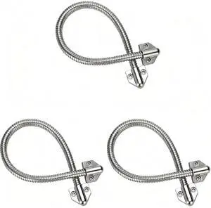 Armored Door Loop 3Pcs, Stainless Steel, Access Control Cable Protector, Exposed Mounting, Flexible Gooseneck, Home Security Systems Armored Door Loop 3Pcs, Stainless Steel, Access Control Cable Protector, Exposed Mounting, Flexible Gooseneck, Home Security Systems