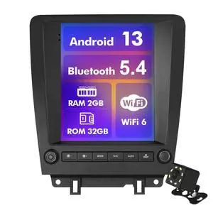 Android 13 Car Radio for 2+32G Ford Mustang 2010-2014 9.7'' 1280 * 720 Touchscreen Car Stereo with Carplay Android Auto Backup Camera Mirror Link GPS Navigation WiFi 6 Bluetooth 5.4 FM SWC Android 13 Car Radio for 2+32G Ford Mustang 2010-2014 9.7'' 1280 * 720 Touchscreen Car Stereo with Carplay Android Auto Backup Camera Mirror Link GPS Navigation WiFi 6 Bluetooth 5.4 FM SWC
