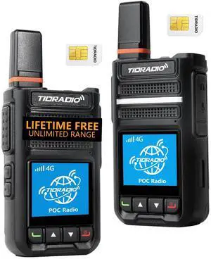 Global Free TD-G18 Rapid Walkie Talkie Unlimited Range, PoC Radio 4G LTE Long Range Nationwide PTT Long Distance for Family, Logistics, Company with SIM Card -2Pack Global Free TD-G18 Rapid Walkie Talkie Unlimited Range, PoC Radio 4G LTE Long Range Nationwide PTT Long Distance for Family, Logistics, Company with SIM Card -2Pack