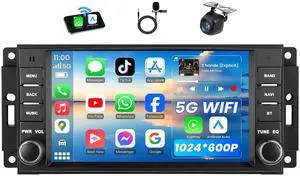 4 +64GB ROM Android 15 Car Radio for Dodge Ram 1500 2500 3500 2009-2012 | HD IPS Touchscreen Replacement Stereo Wireless CarPlay Android Auto GPS 5G WiFi Bluetooth Backup Camera FM SWC 4 +64GB ROM Android 15 Car Radio for Dodge Ram 1500 2500 3500 2009-2012 | HD IPS Touchscreen Replacement Stereo Wireless CarPlay Android Auto GPS 5G WiFi Bluetooth Backup Camera FM SWC