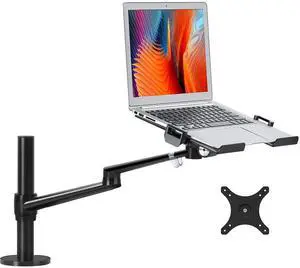 Laptop/Notebook/Projector Mount Stand, Height Adjustable Single Arm Mount Support 12-17 inch Laptop/Notebook/Tablet, Free Removable VESA 75X75 and 100X100 for Monitor 17-32 inch Laptop/Notebook/Projector Mount Stand, Height Adjustable Single Arm Mount Support 12-17 inch Laptop/Notebook/Tablet, Free Removable VESA 75X75 and 100X100 for Monitor 17-32 inch