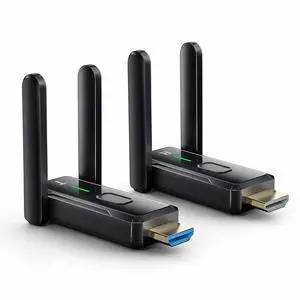 Wireless HDMI Transmitter and Receiver, 0.1s 4K 1080P Black | 1080P@60Hz 4K Decode, 2.4G/5G Dual-Antenna, 150M/492FT, Plug&Play, 4 Screens, for TV Laptop Camera Projector Wireless HDMI Transmitter and Receiver, 0.1s 4K 1080P Black | 1080P@60Hz 4K Decode, 2.4G/5G Dual-Antenna, 150M/492FT, Plug&Play, 4 Screens, for TV Laptop Camera Projector