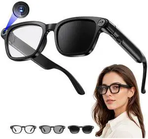 AI Smart Glasses with Camera,Photo Capture &4k Video Recording Glasses,Real-Time Translation, Open-Ear Audio, Object Recognition, Camera Sunglasses AI Assistantfor Vlogging, Travel, Business AI Smart Glasses with Camera,Photo Capture &4k Video Recording Glasses,Real-Time Translation, Open-Ear Audio, Object Recognition, Camera Sunglasses AI Assistantfor Vlogging, Travel, Business