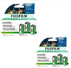 Fujicolor 400 ISO 35mm Color Negative Film 36 Exposures - 2 Packs (6 Rolls) Fujicolor 400 ISO 35mm Color Negative Film 36 Exposures - 2 Packs (6 Rolls)