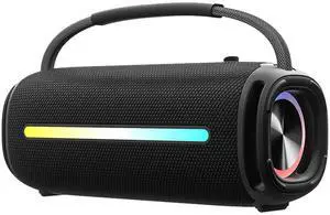 Portable Speaker, Outdoor Speaker with Colorful Flashing Lights for Outdoor, Party, Home, Beach, Travel (Black) Portable Speaker, Outdoor Speaker with Colorful Flashing Lights for Outdoor, Party, Home, Beach, Travel (Black)