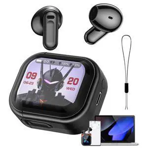 NE20 Real-Time AI Translation Earbuds, 2026 Audifonos Traductores Inglés Español Headphones, LCD Touch Screen Bluetooth 6.0, 135 Languages 3-in-1 Music/Call, 60H Playtime for Travel Business (Black) NE20 Real-Time AI Translation Earbuds, 2026 Audifonos Traductores Inglés Español Headphones, LCD Touch Screen Bluetooth 6.0, 135 Languages 3-in-1 Music/Call, 60H Playtime for Travel Business (Black)