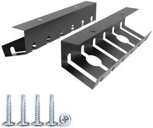 2 Pcs of Under Desk Cable Management Tray for Easy Mounting | Metal U Channel Cable Organizer Box for Office, Home (UnderDeskCM) 2 Pcs of Under Desk Cable Management Tray for Easy Mounting | Metal U Channel Cable Organizer Box for Office, Home (UnderDeskCM)