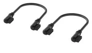 iCUE Link Cables - 2X 135mm Slim 90° - Black iCUE Link Cables - 2X 135mm Slim 90° - Black