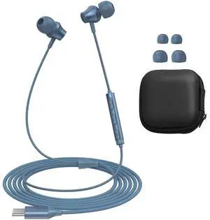 Wired Earbuds USB C Port in-Ear Earphones Braided Cord with Built-in Mic Ear Buds Wired Compatible for iPhone 15/16/17, iPad Galaxy Android and Most USB Type C Devices Blue Wired Earbuds USB C Port in-Ear Earphones Braided Cord with Built-in Mic Ear Buds Wired Compatible for iPhone 15/16/17, iPad Galaxy Android and Most USB Type C Devices Blue