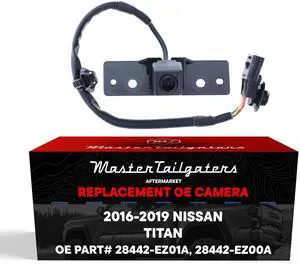 Replacement for Nissan Titan XD (2016-2019) Backup Camera OE Part # 28442-EZ01A, 28442-EZ00A Replacement for Nissan Titan XD (2016-2019) Backup Camera OE Part # 28442-EZ01A, 28442-EZ00A