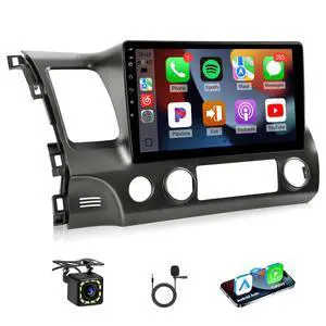 Fast Boot Linux Radio for Honda Civic 2006 2007 2008 2009 2010 2011 | 10.1" IPS Touchscreen for Civic Radio with Wireless Carplay/Android Auto/Bluetooth/FM/Mirrorlink/SWC/Camera/MIC Fast Boot Linux Radio for Honda Civic 2006 2007 2008 2009 2010 2011 | 10.1" IPS Touchscreen for Civic Radio with Wireless Carplay/Android Auto/Bluetooth/FM/Mirrorlink/SWC/Camera/MIC