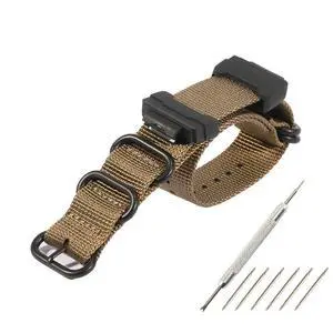 16mm Adapters and HD Conversion RAF Nylon Watch Strap Kit Replacement for GShock DW-5600 DW-6900 GA700 GA100 watch band for men 16mm Adapters and HD Conversion RAF Nylon Watch Strap Kit Replacement for GShock DW-5600 DW-6900 GA700 GA100 watch band for men