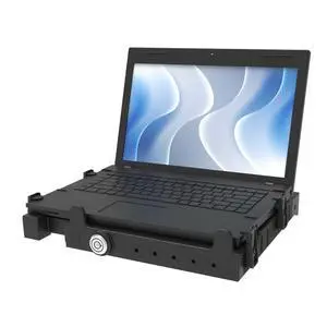 Tough-Tray III Universal Laptop Tray for 10"-17" Laptops | Spring-loaded tray with adjustable supports and integrated AMPS mounting points Tough-Tray III Universal Laptop Tray for 10"-17" Laptops | Spring-loaded tray with adjustable supports and integrated AMPS mounting points
