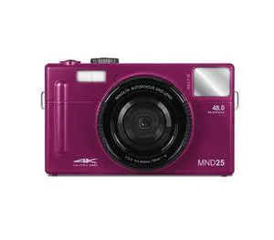 MND25 48MP Autofocus Camera, 4K Video, 16X Zoom (Magenta) | Capture sharp photos and video with intuitive controls for travel, family and everyday moments MND25 48MP Autofocus Camera, 4K Video, 16X Zoom (Magenta) | Capture sharp photos and video with intuitive controls for travel, family and everyday moments