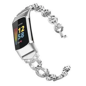 Compatible with Fitbit Charge 6/Charge 5 Band for Women, Slim Crystal Bling Glitter Diamond Rhinestones Jewelry Metal Sport Wristband Bracelet Replacement Band for Fitbit Charge 6/Charge 5 Compatible with Fitbit Charge 6/Charge 5 Band for Women, Slim Crystal Bling Glitter Diamond Rhinestones Jewelry Metal Sport Wristband Bracelet Replacement Band for Fitbit Charge 6/Charge 5